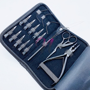Kit d'outils capillaires pour étudiants Pince à cheveux noire mate avec revêtement en poudre Pince à boucles Pinces à cheveux et autres outils de coiffage - Product Image 6