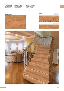 Meilleur prix Volvo Series 300x900mm Carreaux d'escalier en porcelaine émaillée antidérapants aspect marbre décoratif moderne - Product Image 2