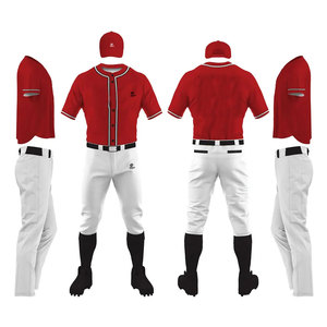 Uniformes de béisbol de alta calidad para hombres y mujeres, camiseta de béisbol en blanco de Color sólido de calidad Premium, uniforme de béisbol de manga corta - Product Image 1