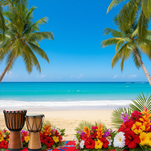 T-shirt con rana floreale e bandiera di Porto Rico, tema patrimonio ispanico Boricua, T-shirt promozionale con rana floreale Boricua - Product Image 3