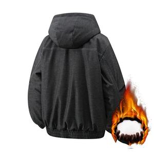 Nouvelle Collection Automne Hiver – Sweat à Capuche Brodé Tendance avec Fermeture Éclair et Col en V – Marque Unisexe – Jersey Écologique Respirant – Coupe Ample – Style Hip-Hop - Product Image 5