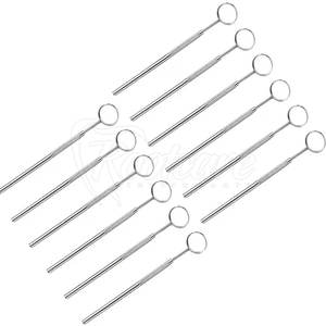 Miroir dentaire en acier inoxydable poli, réflecteur buccal haute définition pour examens buccaux professionnels des dentistes - Product Image 5