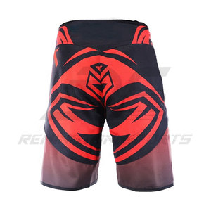 MMA กางเกงขาสั้นสำหรับผู้ชาย,บริการ OEM กางเกงมวยกางเกงผู้ชาย | เตะมวยกางเกงขาสั้นสีทึบมาใหม่ - Product Image 3
