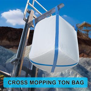 Bolsas FIBC, Bolsas a Granel, Flexibles, Transpirables, con Parte Superior Tipo Duffle, Base Plana, Resistentes, de Polipropileno Tejido (PP) - Product Image 2