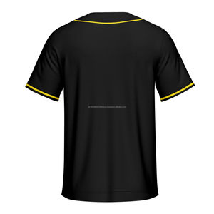 Camisetas de béisbol de secado rápido de prensado en caliente baratas de alta calidad de aduanas, camisetas de baloncesto de poliéster 2025 - Product Image 2