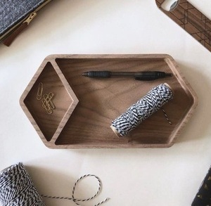 Bandeja de joyería de madera de forma irregular hecha a mano con piernas de pedestal organizador anillos pendientes pulseras collar exhibición de almacenamiento - Product Image 6