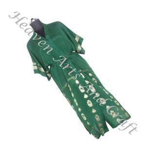 KL011 caftán africano ropa de noche Maxi diseño colorido mujeres caftán largo Hippie Boho vestido Vintage Sari Kimono aspecto largo de talla grande - Product Image 1