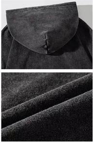 Sudaderas con Capucha Personalizadas 2024, 100% Algodón, Lavado Ácido, Diseño Sólido, Cálidas para Invierno, con Bolsillo de Forro Polar, Técnica de Teñido Liso, Precio Económico - Product Image 5