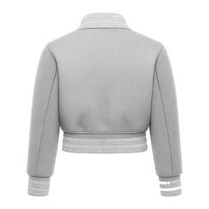 Veste de baseball à manches longues pour femmes, veste de style universitaire, logo personnalisé, tendance, variété, respirante, rembourrage en coton d'automne - Product Image 2