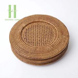Top Selling Round Rattan Woven Placemats for Dining <b>Table</b> <b>Table</b> Decor <b>Christmas</b> Ratan Placemats OEM Placemats From Vietnam - Product Image 6