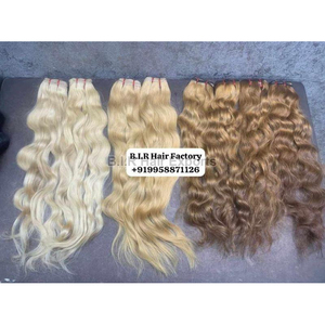 Extensiones de cabello humano Remy indio Rubio de calidad superior Extensiones de cabello tejido de calidad - Product Image 2