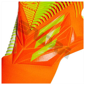 Gants de gardien de but de football professionnel pour le football Orange bleu unisexe OEM Logo personnalisé emballage de doigt Protection couleur quantité minimale de commande - Product Image 3