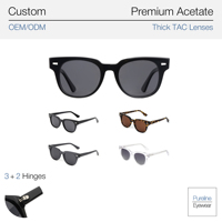 Lunettes de soleil polarisées carrées de luxe personnalisables, monture intégrale, unisexe, tendance 2025, anti-lumière bleue, confortables et durables