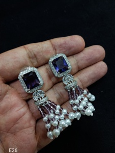 Nuevos pendientes de diamantes completos a la moda, pendientes indios y americanos, accesorios de fiesta llamativos a la moda para mujer, pendientes para mujer - Product Image 3