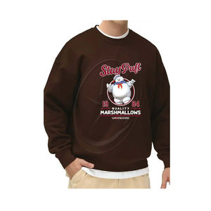 Sweat-shirt thermique à col rond imprimé Ghostbusters Stay Puff Marshmallow, 100% coton, tissu tricoté décontracté avec une légère élasticité - Product Image 1