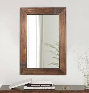 Espejo de pared de madera cuadrado de alta calidad con patrones únicos perfecto para la decoración del hogar de madera disponible a precios al por mayor - Product Image 1