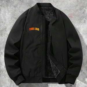 Veste bomber de baseball pour homme personnalisée Broderie en chenille Manches en cuir véritable Veste universitaire de style varsity - Product Image 1