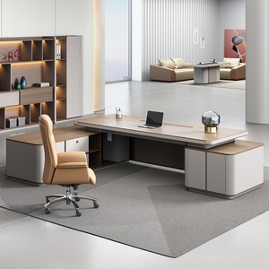 Solid Wood Executive Desk Modern Office <b>Table</b> Premium Large Double Motor Ergonomic Workstation Heavy Duty <b>Study</b> Desk for Home Vi - Product Image 1