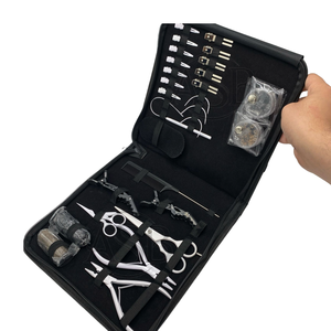 Kit de herramientas de extensión de cabello blanco mate ASB, alicates de microcuentas de acero inoxidable, tijera de corte de cabello para Clip de algodón de 5mm - Product Image 3