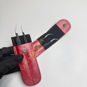 Pince à épiler GETUP BROSONS IMPEX en acier inoxydable et acrylique, anti-magnétique, anti-statique, à pointe fine et lisse de 10 mm, pour isolation des cils - Product Image 2