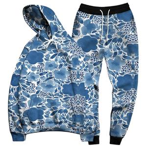 2025 nouveauté femmes Sublimation hiver doux décontracté vêtements actifs couleur unie deux pièces à capuche mode survêtement confort ensemble - Product Image 6