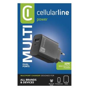Cargador y Adaptador MULTIPOWER 32W con Entrega de Energía, USB Tipo-A y Tipo-C, ACHUSB2PD32WK, Negro - Product Image 2