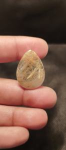 จี้คริสตัลควอตซ์รูไทล์สีทองทรงหยดน้ำ ขายดีที่สุด เหมาะสำหรับเป็นของขวัญ - Product Image 6