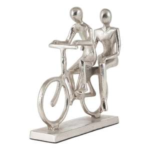 Escultura decorativa de aluminio fundido para montar en bicicleta para decoración del hogar al por mayor precio bajo abstracto de aluminio - Product Image 6