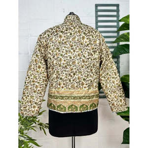 Autumn/Winter Perfect Reversible Silk Quilted <b>Jacket</b> Soft Lightweight Warm - Product Image 3