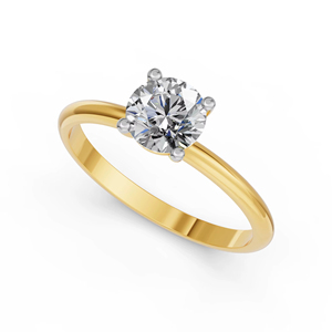 Bague de mariage en or massif 10 carats pour femme avec 1,5Cts VS Clarity EF Color Lab Grown Diamond Premium Jewelry pour cadeau ou fête - Product Image 1