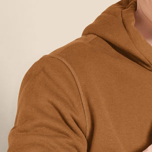 Sweat à capuche personnalisé pour homme, manches longues, en molleton de coton, sweat à capuche uni personnalisé avec votre logo - Product Image 5