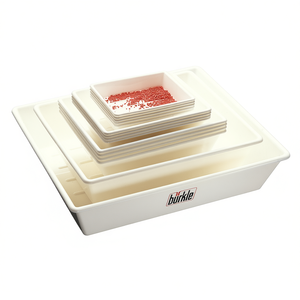 ถาดในห้องปฏิบัติการพร้อมที่จับตามหลักสรีรศาสตร์ของบริษัท Burkle GmbH รางป้องกันการหก ใช้งานง่าย อุปกรณ์ในห้องปฏิบัติการ - Product Image 2