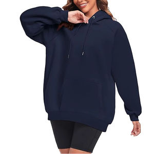 Sweat à capuche surdimensionné pour femme en vert sauge confortable doux pull à manches longues pour tenue décontractée ou Streetwear - Product Image 2