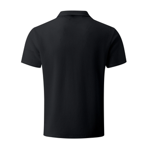 Hot Sale Men's Short Sleeve for <b>Shirt</b> <b>Slim</b> <b>Fit</b> Casual Solid Color Plus Size Breathable Eco-Friendly Quick Dry Knitted Wholesale - Product Image 2