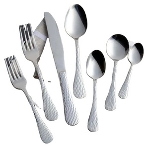 Ensemble de couverts classiques en acier inoxydable de qualité supérieure, cuillère, fourchette, couteau, pour la maison, le restaurant et la mise en place de la table de fête - Product Image 1