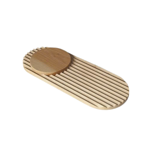 ถาดเสิร์ฟกาแฟทำจากยางธรรมชาติหรูหราถาดไม้พรีเมี่ยมสำหรับเสิร์ฟ - Product Image 2