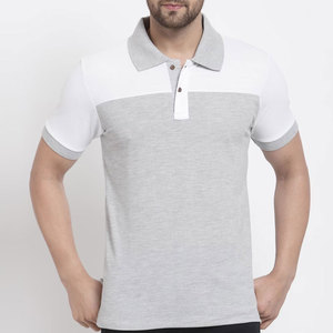 เสื้อเชิ้ตผู้ชายสีพื้น ผ้าถัก 100% คอตตอน แขนสั้น ระบายอากาศได้ดี ปกคอพับ ดีไซน์โลโก้ด้านหน้า - Product Image 2