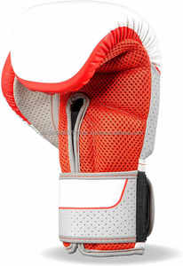 Guantes de boxeo profesionales personalizables Top-Quty PU cuero con cordones Kickboxing Muay Thai diseño de entrenamiento características de perforación - Product Image 5