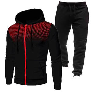 Conjunto de chándal liso para hombre con logotipo personalizado al por mayor, chándal para correr con capucha y ropa deportiva para hombre - Product Image 6