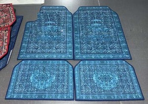 Set di 4 <span class=keywords><strong>Tappetini</strong></span> Universali Antiscivolo, Antipolvere e Impermeabili <span class=keywords><strong>in</strong></span> <span class=keywords><strong>Gomma</strong></span> <span class=keywords><strong>per</strong></span> <span class=keywords><strong>Auto</strong></span>, Stile Bohémien Personalizzato - Product Image 2