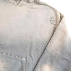 Sweat à capuche en détresse lavé à l'acide de haute qualité Streetwear pull surdimensionné 400/450gsm coton hommes sweats à capuche et sweat-shirts vierges - Product Image 4