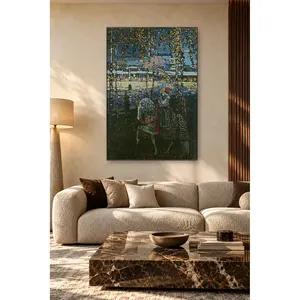 Impression sur toile de Fida Kandinsky : Couple à cheval - Product Image 1
