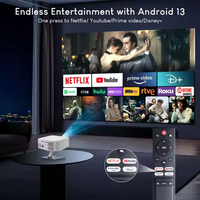 Projecteur Salange P92 MAX Netflix avec mise au point électrique, projecteur intelligent Android, mini projecteur portable pour l'extérieur
