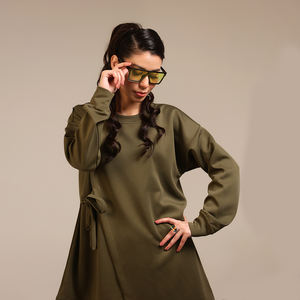 Abaya personnalisable avec logo, en coton imprimé, coupe ample et respirante, haut décontracté et pantalon large, douceur tout au long de la journée, grandes tailles pour femmes musulmanes - Product Image 6