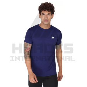 Venta al por mayor Tallas grandes Camisetas personalizadas para hombres Color sólido O Cuello Camiseta Hombres Camisetas deportivas Entrenamiento Hombre Camiseta - Product Image 5