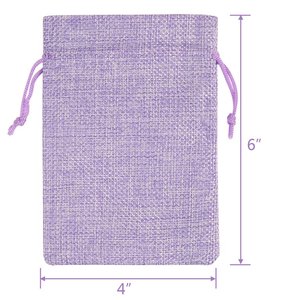 Petits sacs cadeaux sacs en toile de jute avec cordon de serrage sacs de jute réutilisables pour les faveurs de fête de mariage d'anniversaire, Halloween, OEM de Noël - Product Image 2