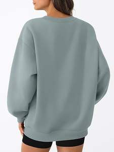 Sweats surdimensionnés pour femmes automne mode col en V sweats à capuche coupe ample tenues d'hiver adolescente vêtements 2025 conception douanière - Product Image 5