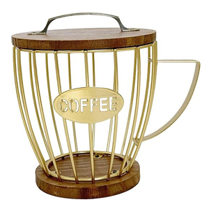 Ming Tang ตะกร้าใส่กาแฟพอดสีทองสินค้าใหม่ของใช้ในครัวเรือนอุปกรณ์ครัว - Product Image 2