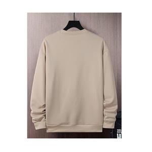 Sweat-shirt anti-rides en éponge pour hommes, pull-over décontracté à col rond et à manches longues et à épaules tombantes au meilleur prix - Product Image 2