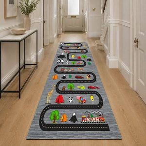 <b>RUGS</b> DEPOT LXDP-0472 Wholesale Charcoal Grey Contemporary Abstract Digital Printed Machine Washable Chenille Area <b>Rug</b> <b>Non</b> <b>Slip</b> - Product Image 5